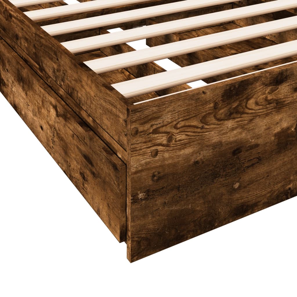 Cama Con Cajones Madera De Ingeniería