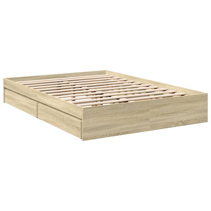 Cama Con Cajones Madera De Ingeniería