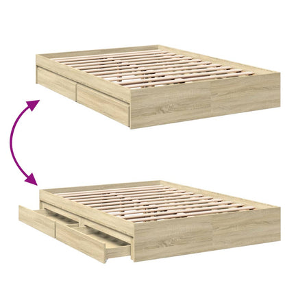 Cama Con Cajones Madera De Ingeniería