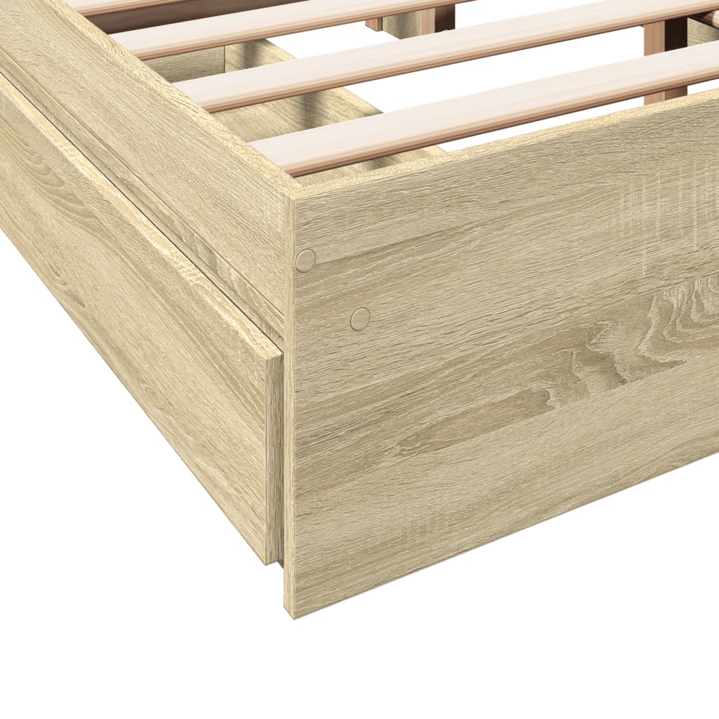 Cama Con Cajones Madera De Ingeniería