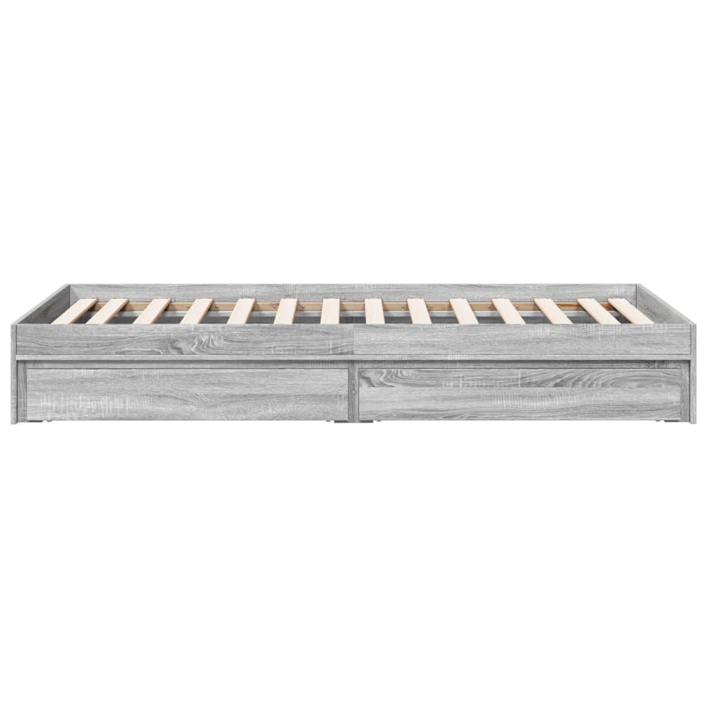 Cama Con Cajones Madera De Ingeniería