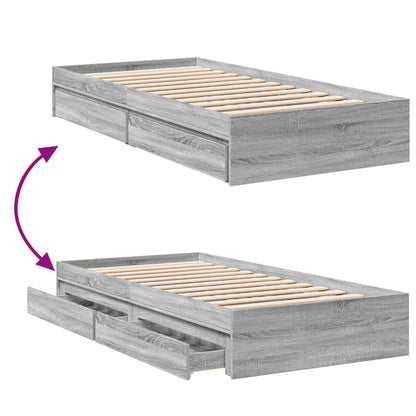 Cama Con Cajones Madera De Ingeniería