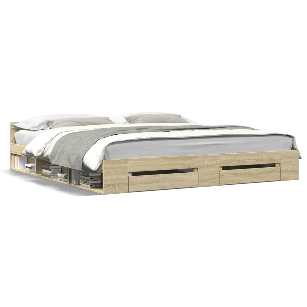Cama Con Cajones Madera Ingeniería