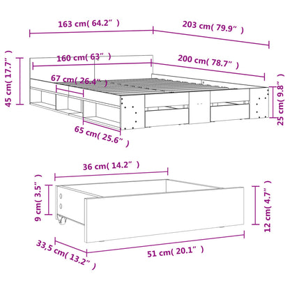 Cama Con Cajones Madera Ingeniería