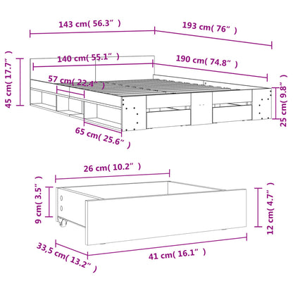 Cama Con Cajones Madera Ingeniería