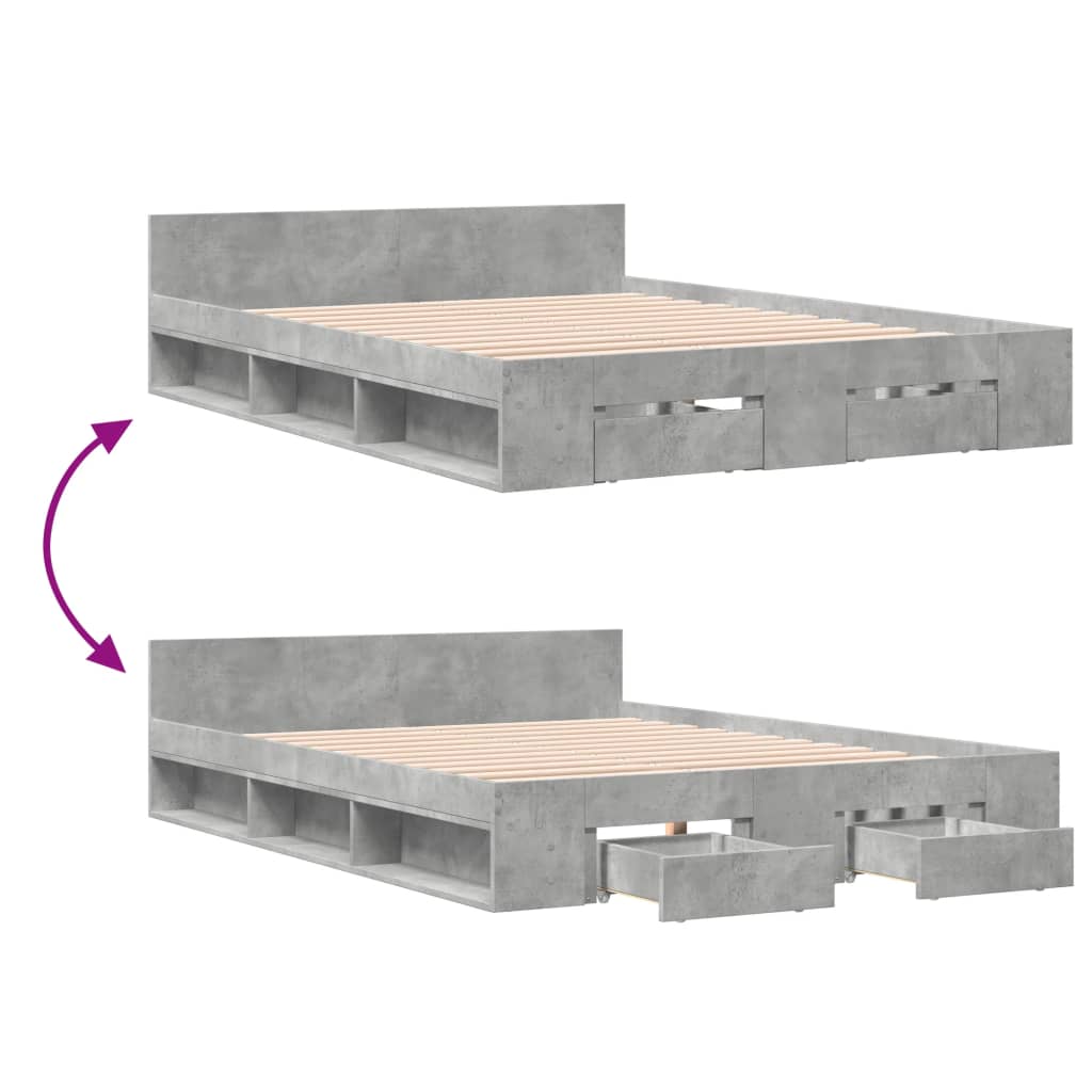 Cama Con Cajones Madera Ingeniería