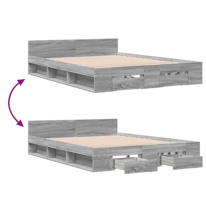 Cama Con Cajones Madera De Ingeniería