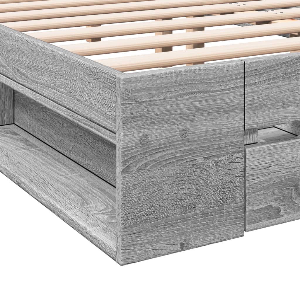 Cama Con Cajones Madera De Ingeniería