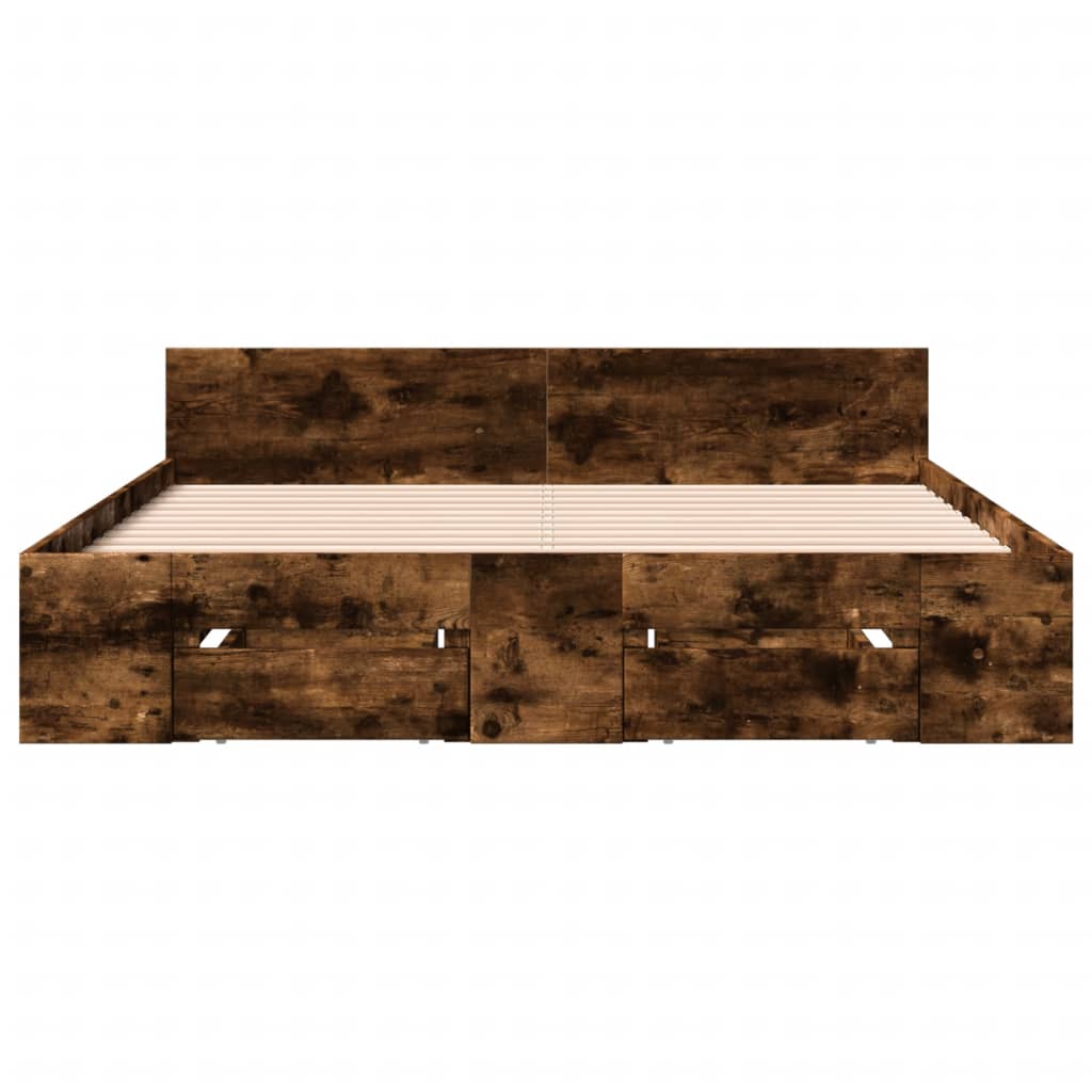 Cama Con Cajones Madera De Ingeniería