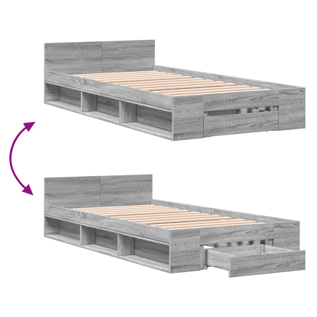Cama Con Cajón Madera Ingeniería
