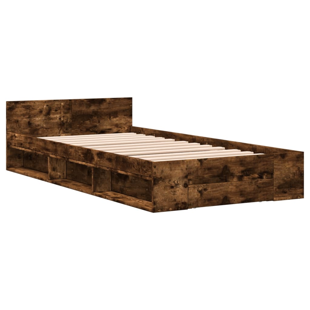Cama Con Cajón Madera De Ingeniería