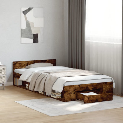 Cama Con Cajón Madera De Ingeniería