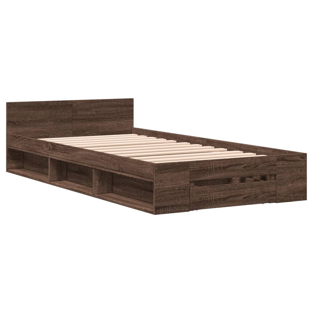 Cama Con Cajón Madera De Ingeniería