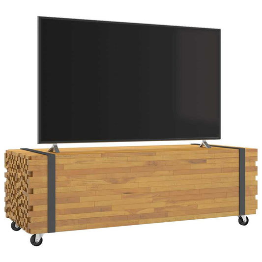 Mesa De Centro Madera Maciza De Teca 110X45X35 Cm