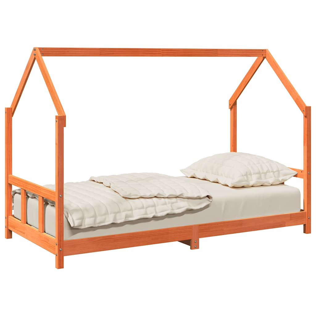 Estructura De Cama Infantil Madera De Pino 90X190Cm