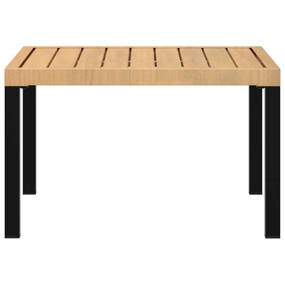 Mesa De Centro De Jardín Aluminio Negro 65X65X40 Cm