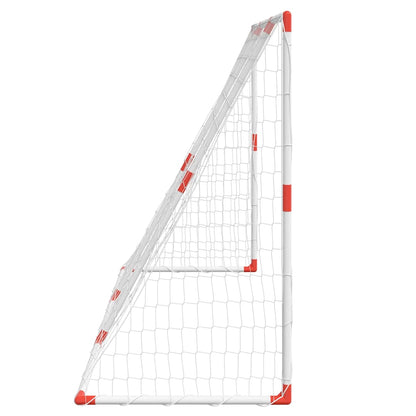Portería De Fútbol Con Balones 2 En 1 Blanco 184X64X124 Cm