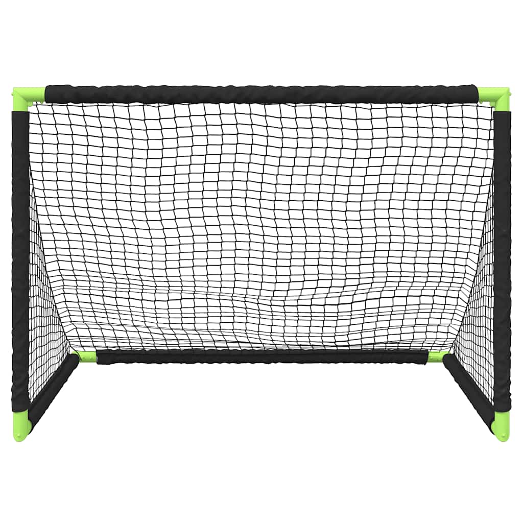 Portería De Fútbol Infantil Plegable Negra 90X64X64 Cm