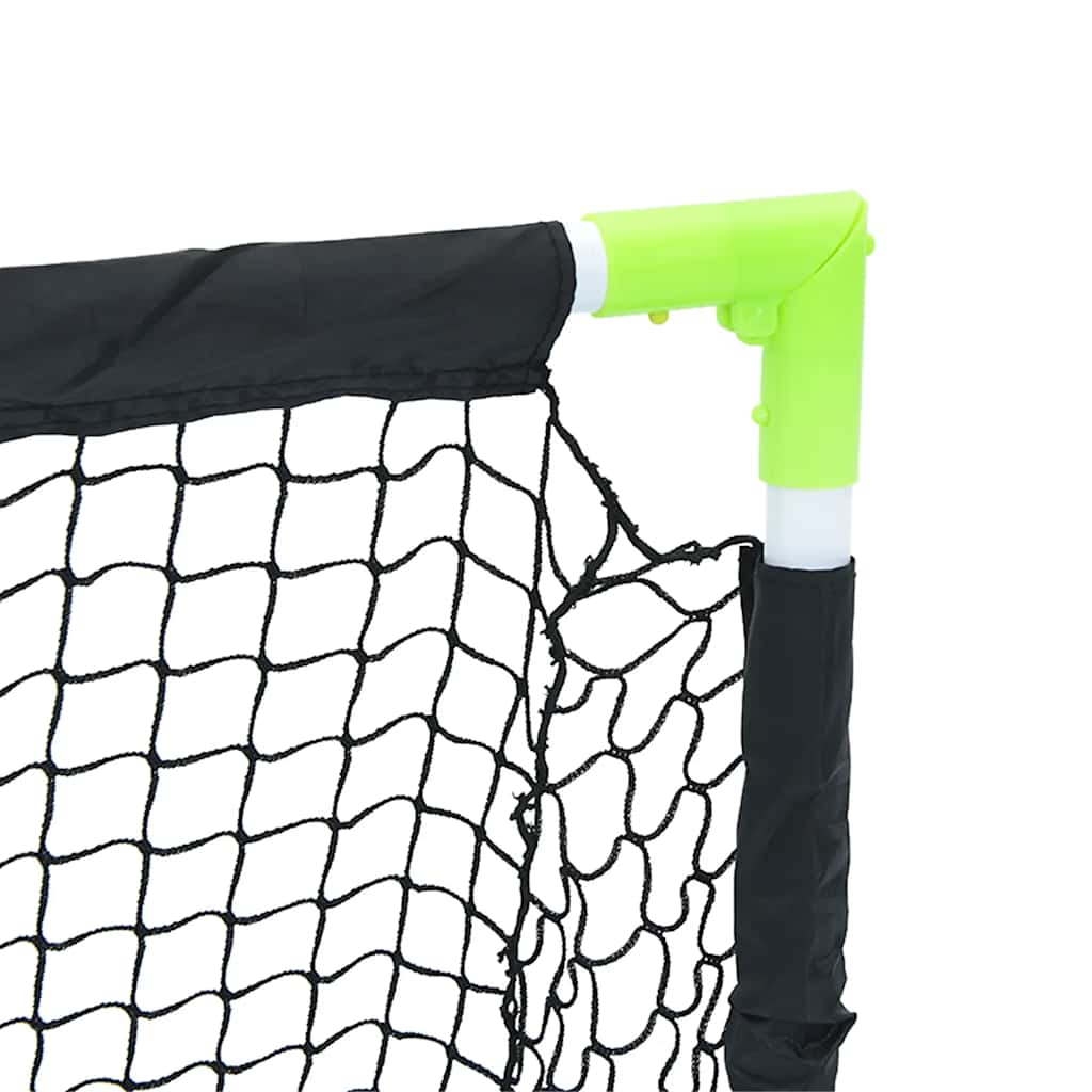 Portería De Fútbol Infantil Plegable Negra 90X64X64 Cm