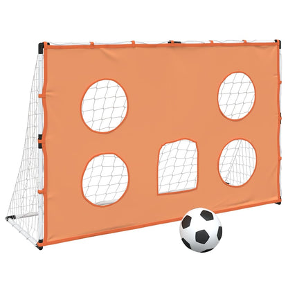 Portería De Fútbol Con Tela De Puntería Y Balón 182X62X118 Cm