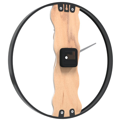Reloj De Pared De Hierro Y Madera De Roble Ø35 Cm