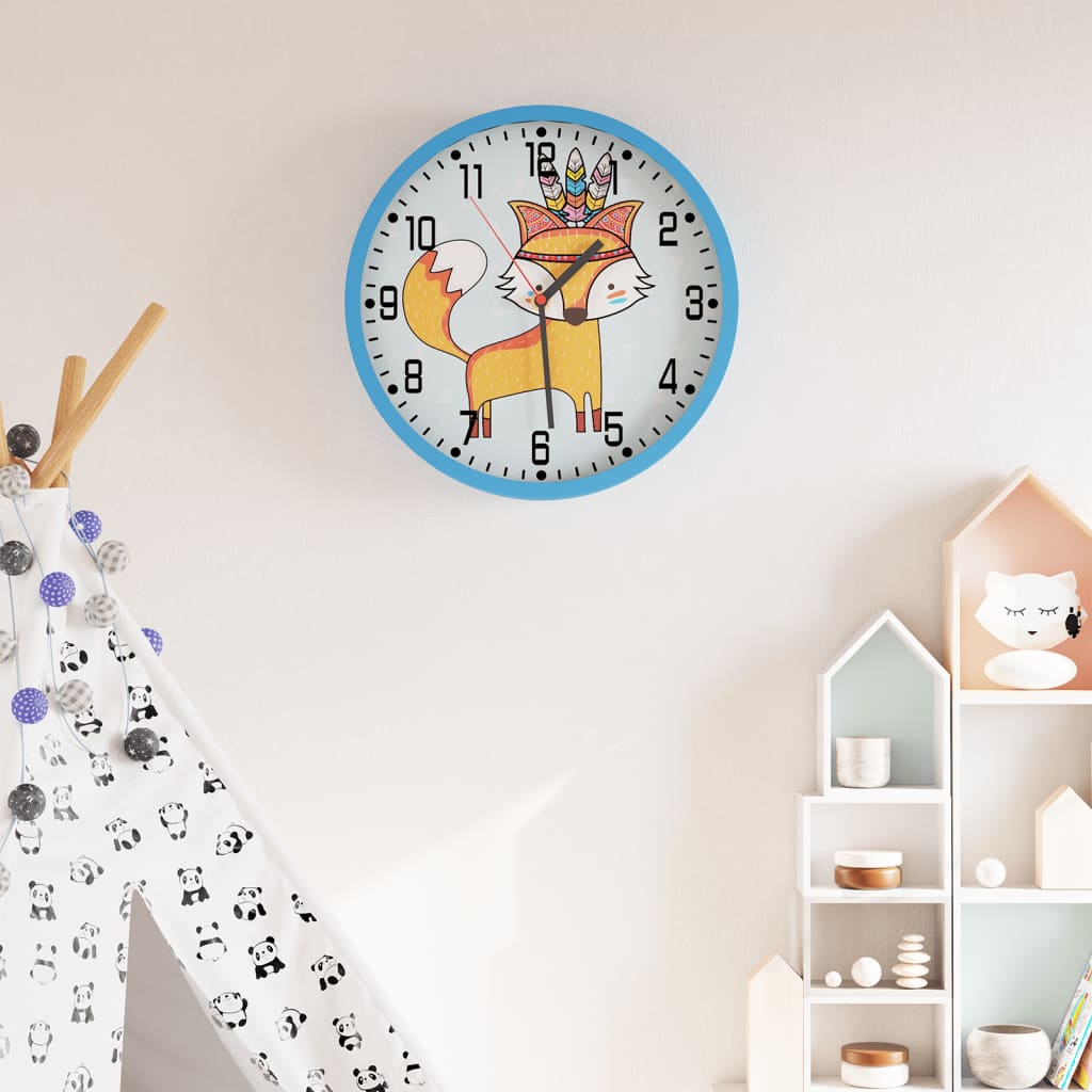 Reloj De Pared Poliestireno Y Cristal Ø25,5 Cm