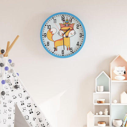 Reloj De Pared Poliestireno Y Cristal Ø25,5 Cm