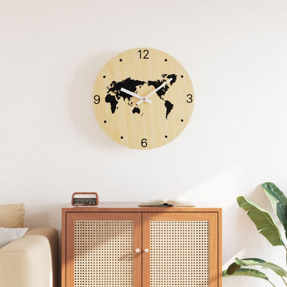 Reloj De Pared De Madera De Ingeniería Ø30 Cm