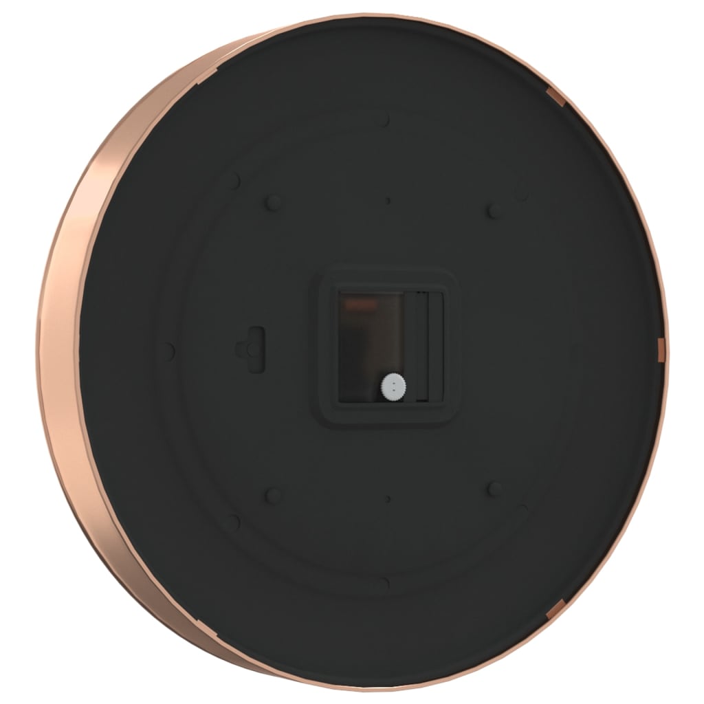 Reloj De Pared Poliestireno Y Cristal Dorado Y Ø29,5 Cm