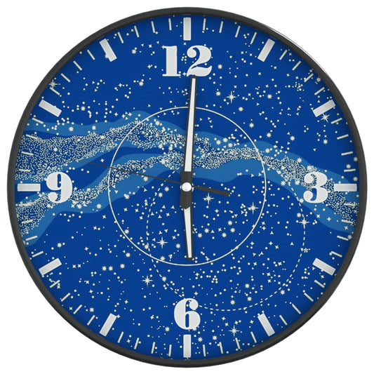 Reloj De Pared Con Escalas Y Agujas Luminosas Azul Ø30 Cm