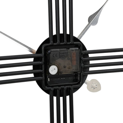 Reloj De Pared De Hierro Negro Ø60 Cm