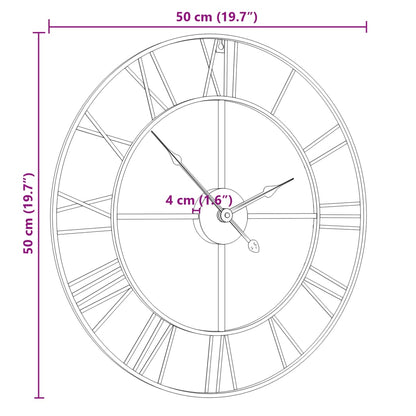 Reloj De Pared De Hierro Ø