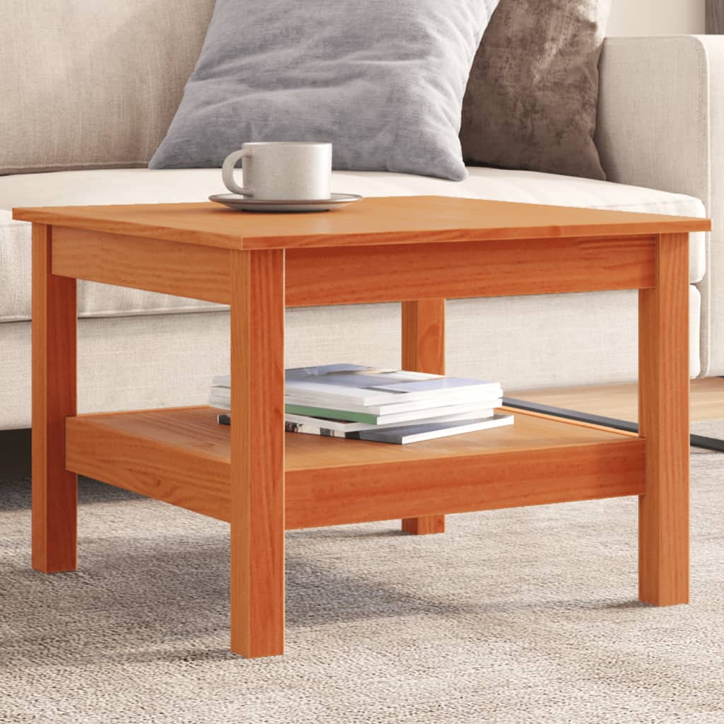 Mesa De Centro Blanca Madera Maciza De Pino