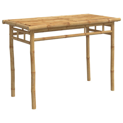 Mesa De Comedor De Jardín Bambú 110X55X75 Cm