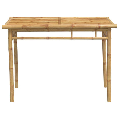 Mesa De Comedor De Jardín Bambú 110X55X75 Cm