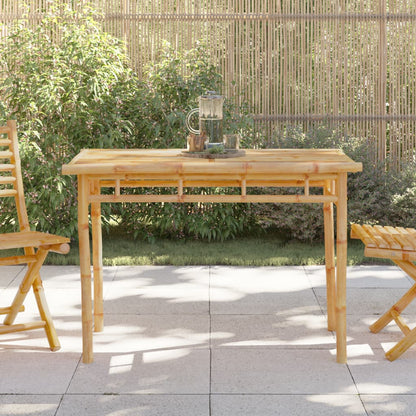 Mesa De Comedor De Jardín Bambú 110X55X75 Cm