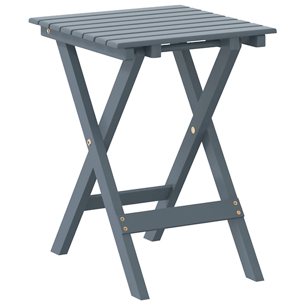Mesa Auxiliar Plegable Madera Maciza De Álamo
