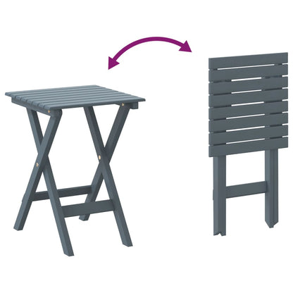 Mesa Auxiliar Plegable Madera Maciza De Álamo