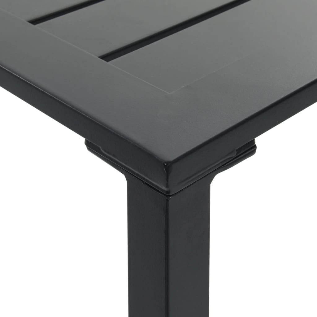 Mesa Alta De Bar Acero Recubrimiento Polvo Negro