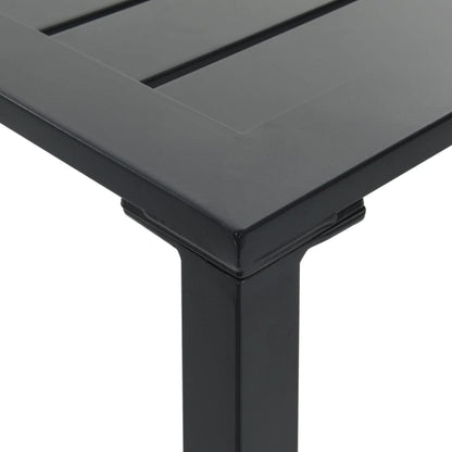Mesa Alta De Bar Acero Recubrimiento Polvo Negro