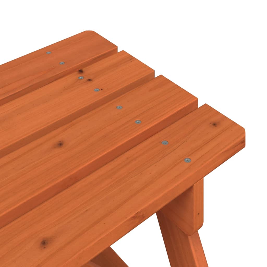 Mesa De Picnic Para 4 Niños Agujero Para Sombrilla Madera Abeto