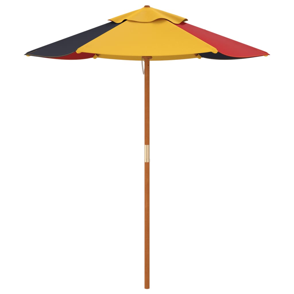 Sombrilla De Jardín Para Niños Con Poste De Madera Ø120X140 Cm