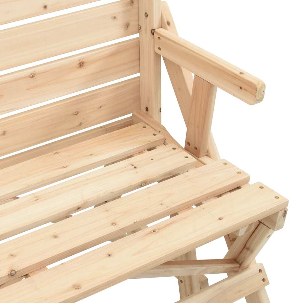 Mesa De Picnic Bancos 2 En 1 Convertible Madera Maciza Abeto