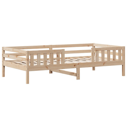 Estructura De Cama Sin Colchón Madera Maciza De Pino