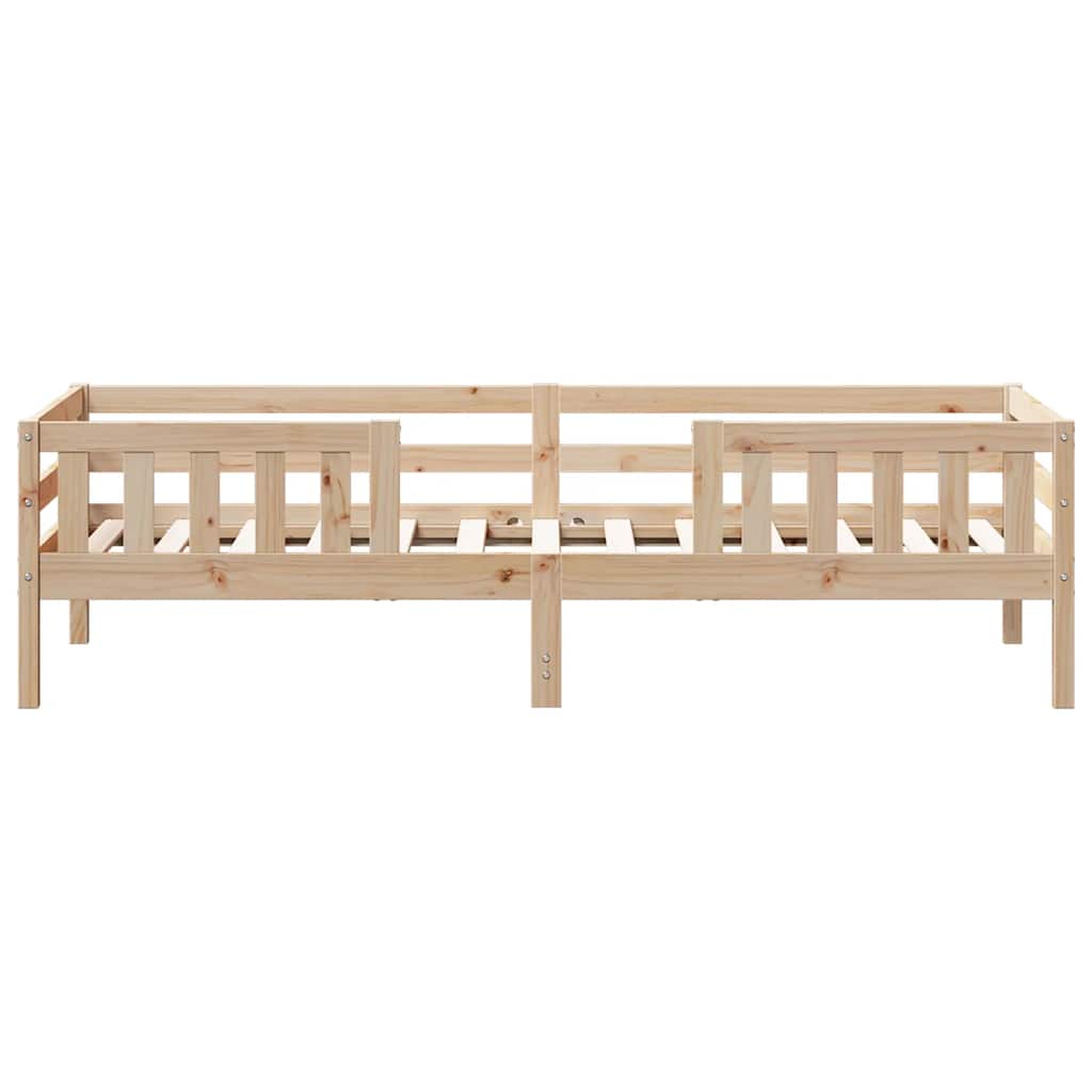 Estructura De Cama Sin Colchón Madera Maciza De Pino