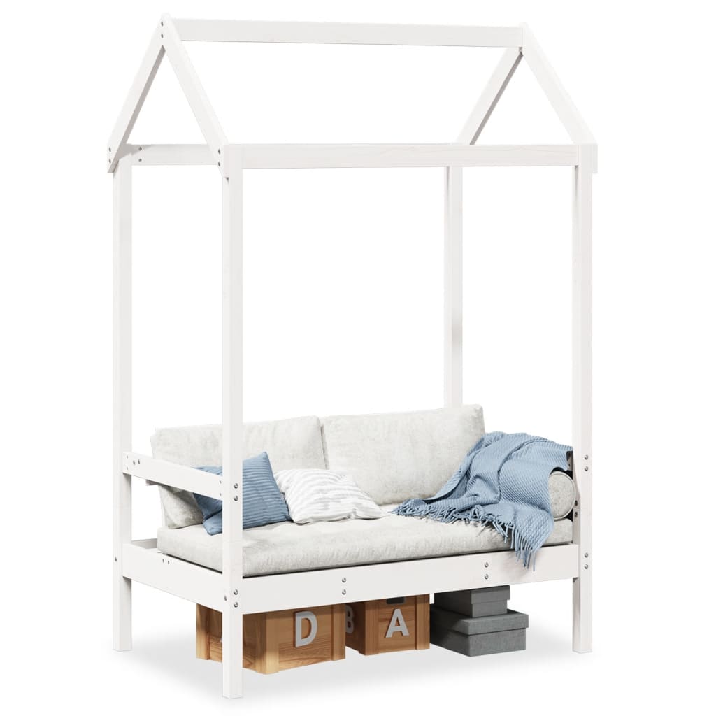 Banco Con Techo Madera Maciza Pino 117,5X70X176,5Cm