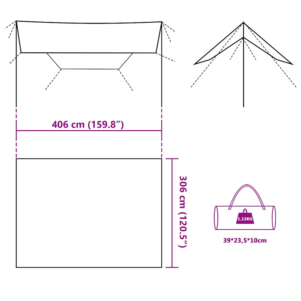 Lona De Camping Impermeable
