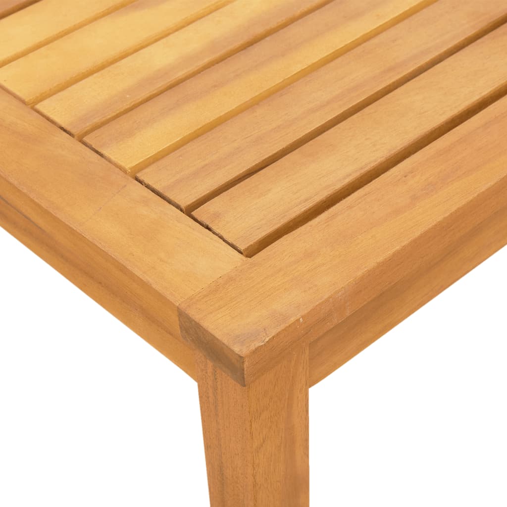 Tumbona Con Mesa Madera Maciza De Acacia Y Textileno