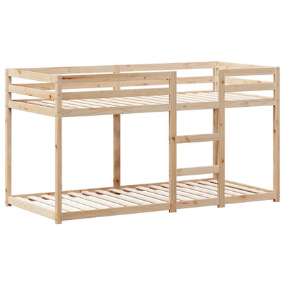 Cama Litera Sin Colchón Madera Maciza De Pino