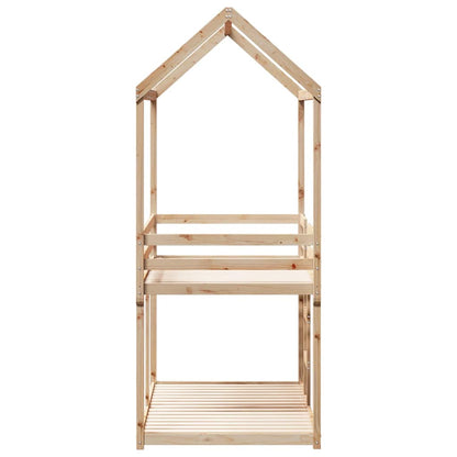 Cama Litera Sin Colchón Madera Maciza De Pino